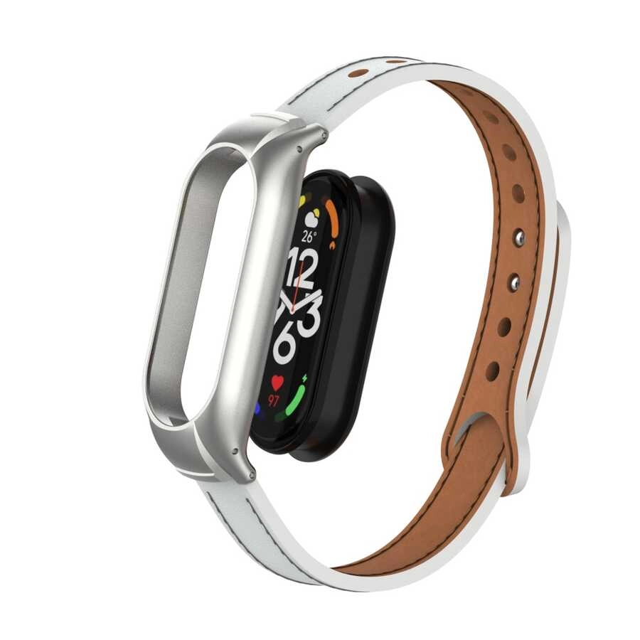 Xiaomi Uyumlu  Mi Band 7 KRD-68 Deri Kordon