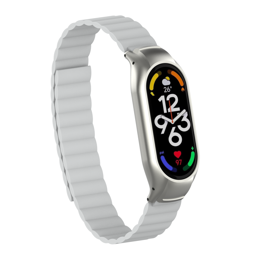 Xiaomi Uyumlu  Mi Band 7 KRD-69 Kordon-Beyaz
