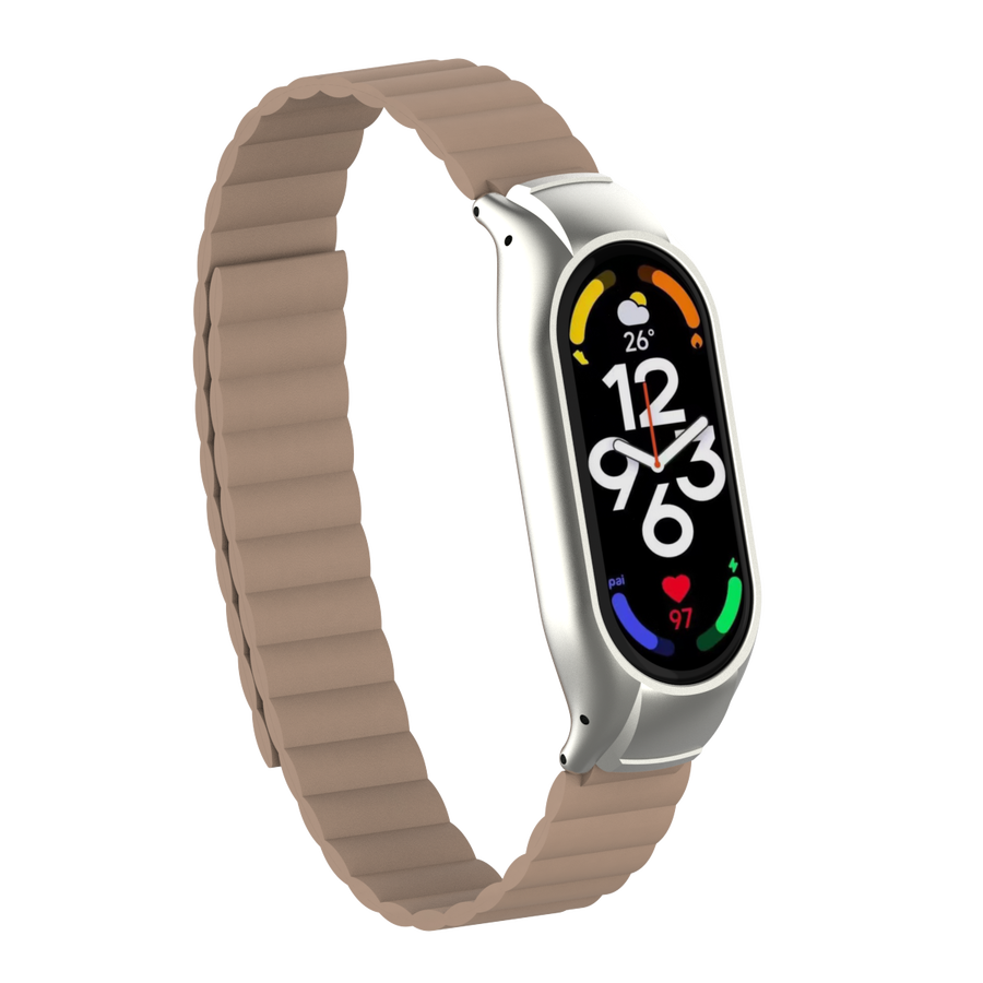 Xiaomi Uyumlu  Mi Band 7 KRD-69 Kordon-Kahve açık