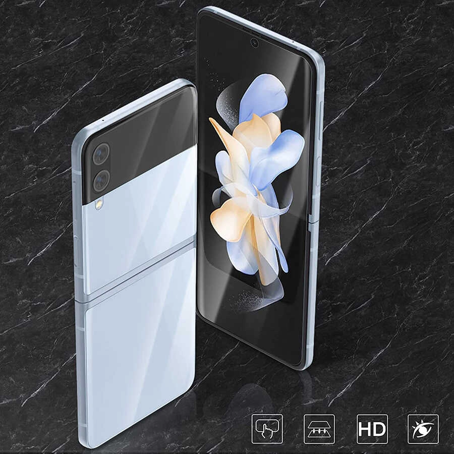 Galaxy Uyumlu Z Flip 4 Zore Narr Tpu Ön Arka Body Ekran Koruyucu