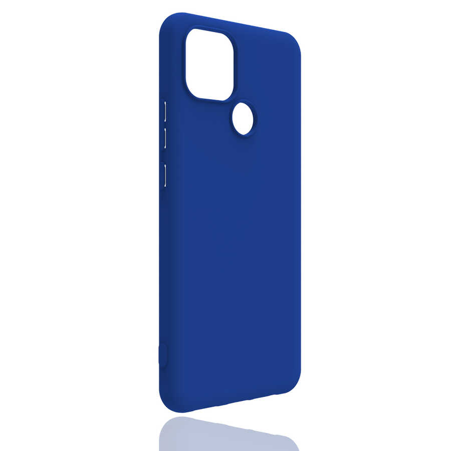 Realme C25Y Kılıf Zore Biye Silikon-Mavi