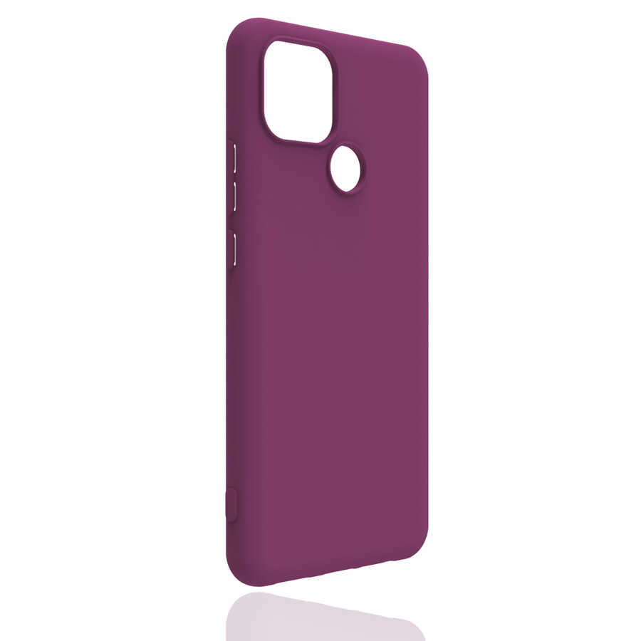 Realme C25Y Kılıf Zore Biye Silikon-Mor