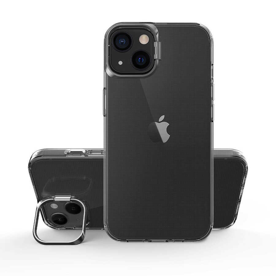 iPhone Uyumlu 14 Plus Kılıf Zore Skuba Kapak-Siyah