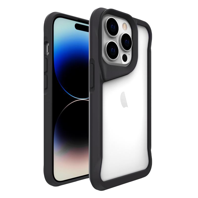 iPhone Uyumlu 14 Pro Max Kılıf Zore T-Max Kapak-Siyah