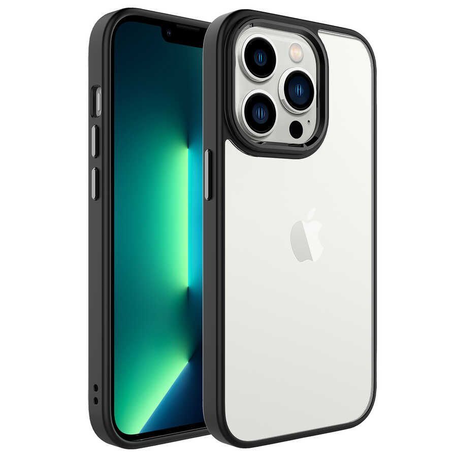 iPhone Uyumlu 14 Pro Kılıf Zore Krom Kapak