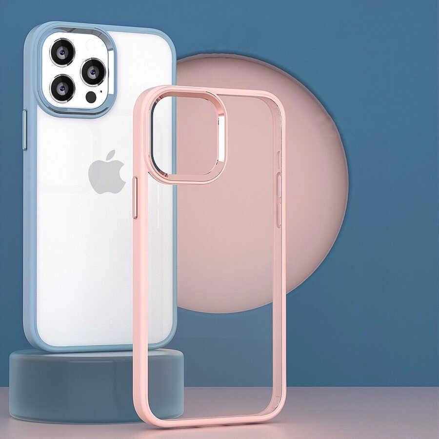 iPhone Uyumlu 14 Plus Kılıf Zore Krom Kapak