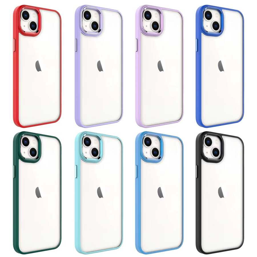 iPhone Uyumlu 14 Plus Kılıf Zore Krom Kapak