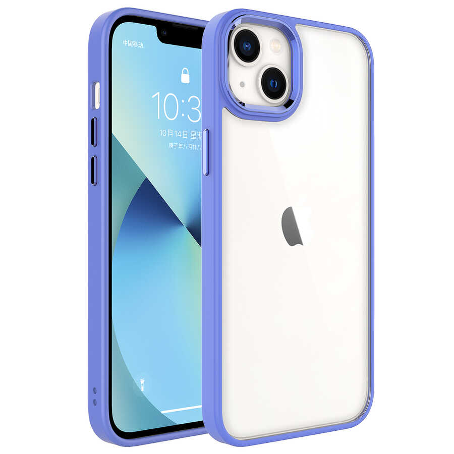 iPhone Uyumlu 14 Plus Kılıf Zore Krom Kapak