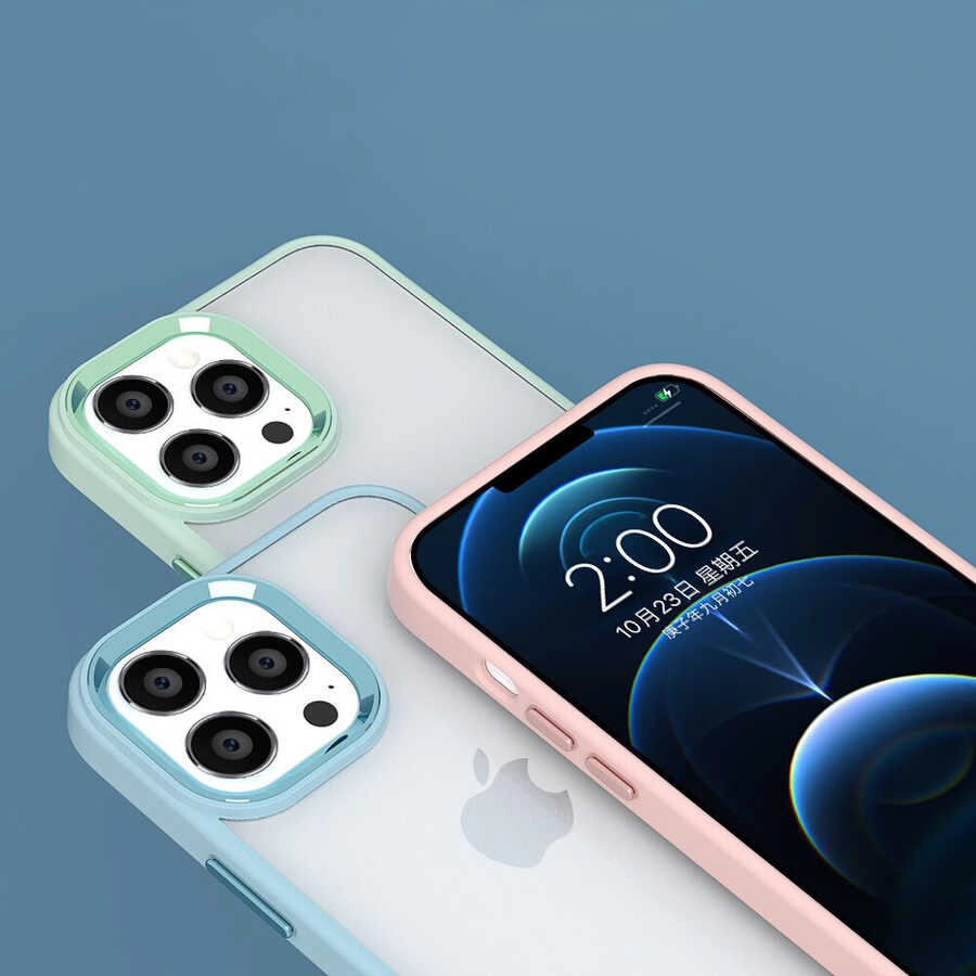 iPhone Uyumlu 14 Pro Max Kılıf Zore Krom Kapak