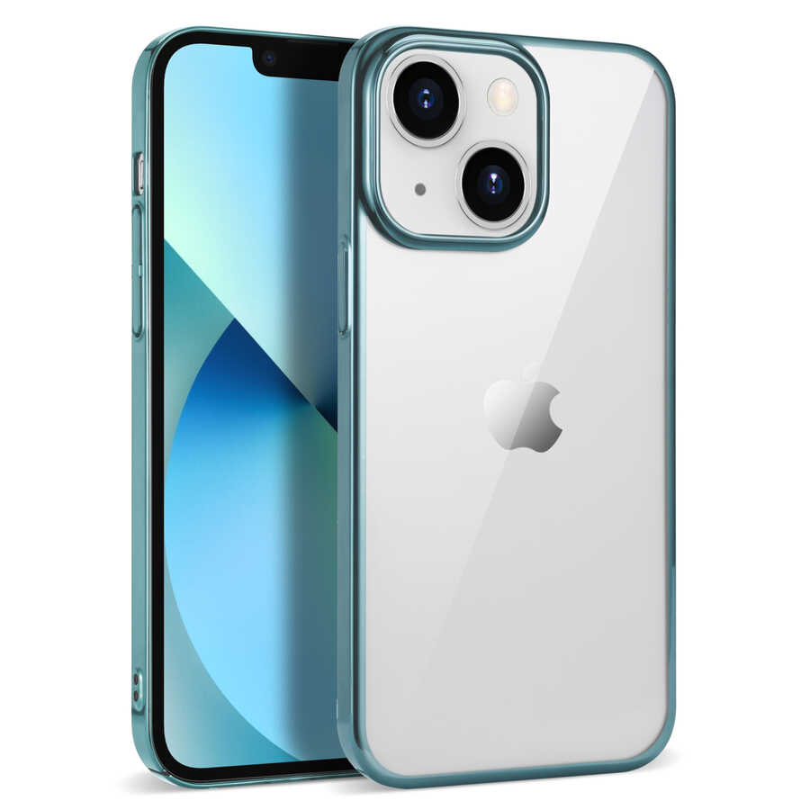 iPhone Uyumlu 14 Plus Kılıf Zore Pixel Kapak-Mavi