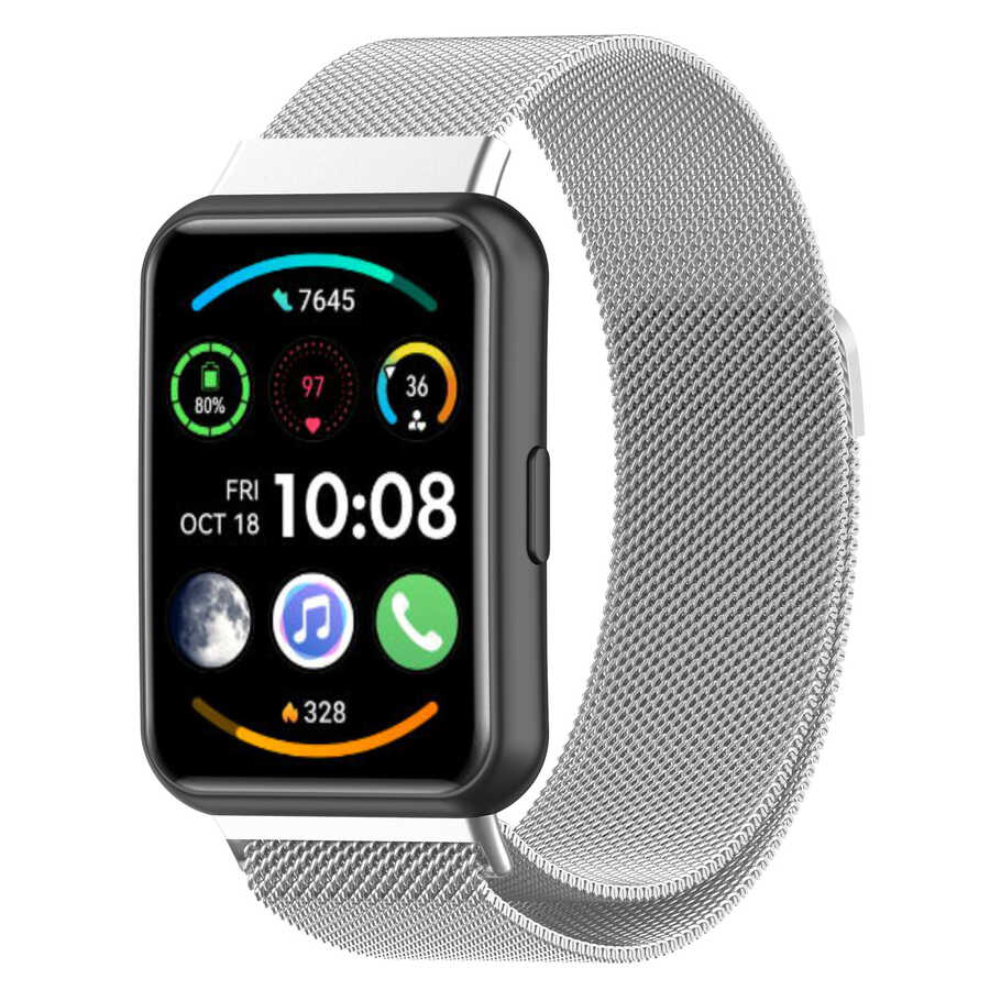 Huawei Uyumlu Watch Fit 2 Zore KRD-01 Metal Kordon