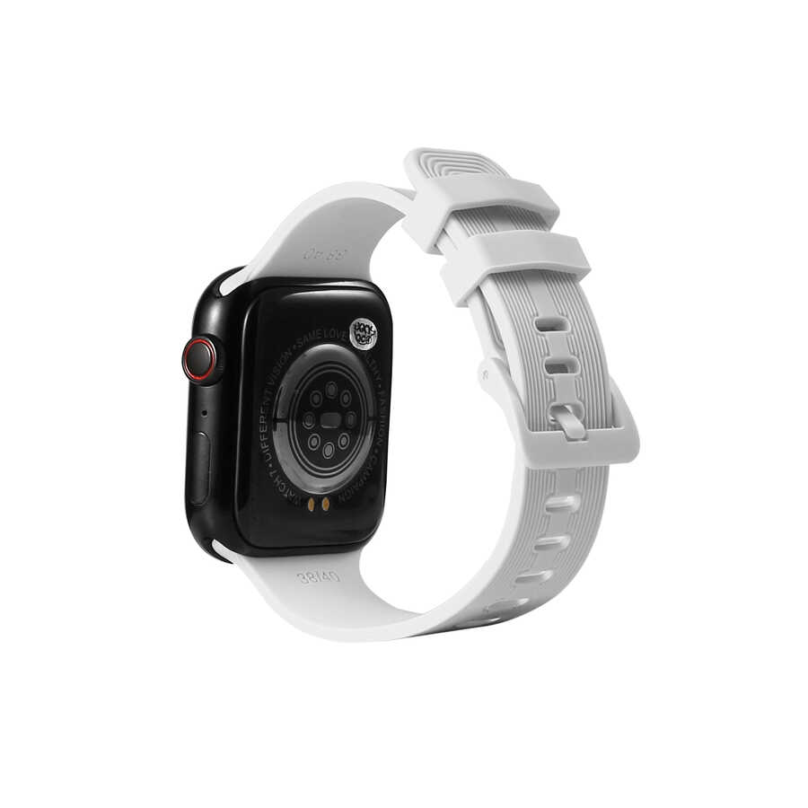 Watch 44mm KRD-23 Silikon Kordon-Beyaz