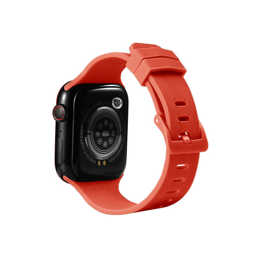 Watch 44mm KRD-23 Silikon Kordon-Turuncu
