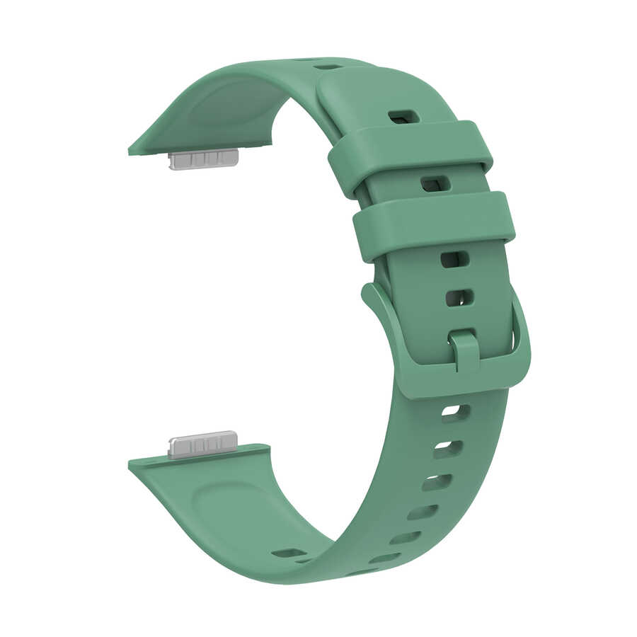 Huawei Uyumlu Watch Fit 2 KRD-43 Silikon Kordon-Yeşil