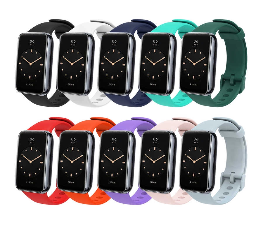 Xiaomi Uyumlu  Mi Band 7 Pro KRD-70 Silikon Kordon