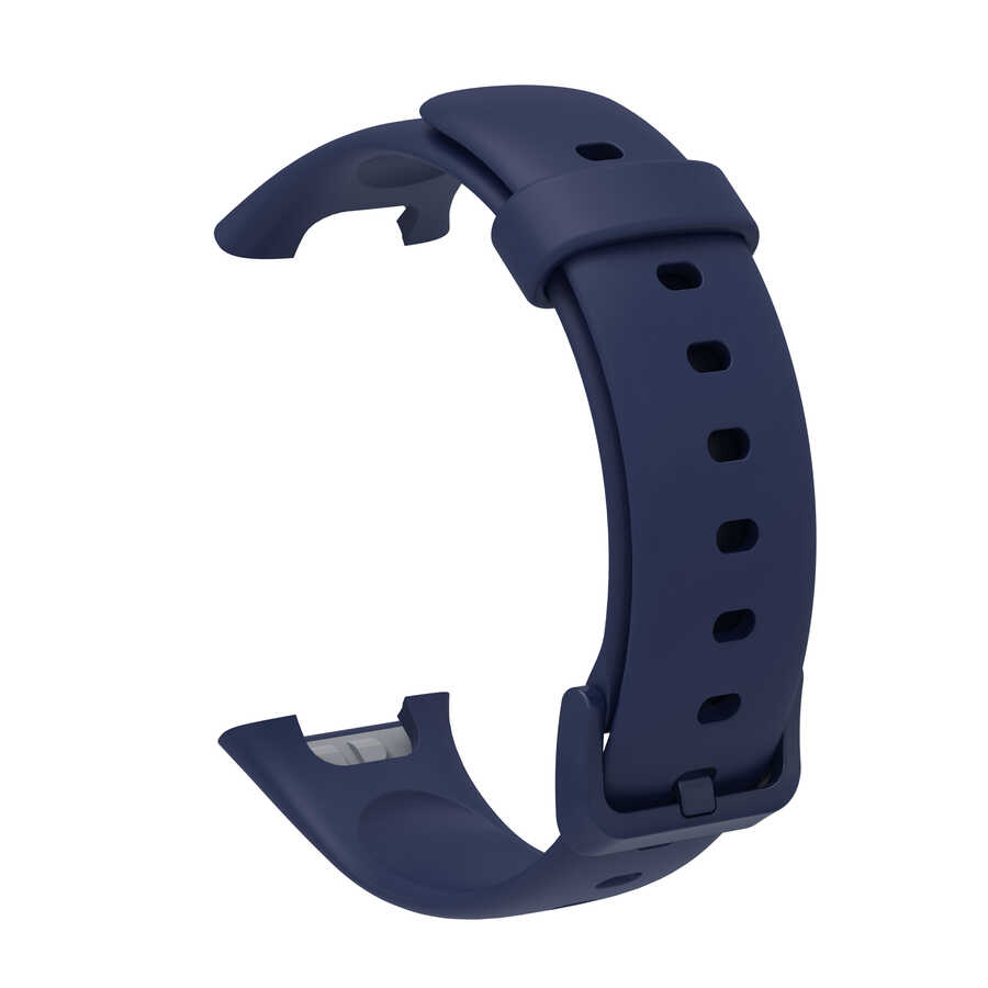 Xiaomi Uyumlu  Mi Band 7 Pro KRD-70 Silikon Kordon-Lacivert