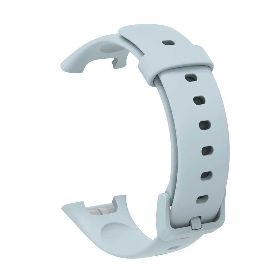 Xiaomi Uyumlu  Mi Band 7 Pro KRD-70 Silikon Kordon-Mavi açık