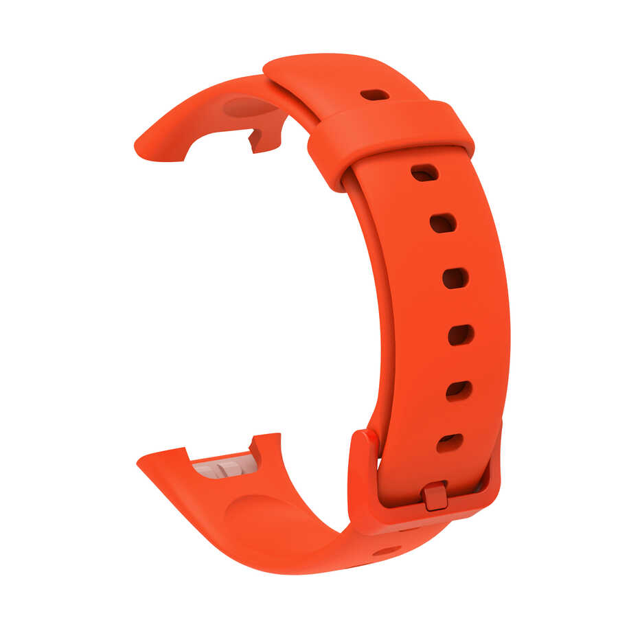 Xiaomi Uyumlu  Mi Band 7 Pro KRD-70 Silikon Kordon-Turuncu
