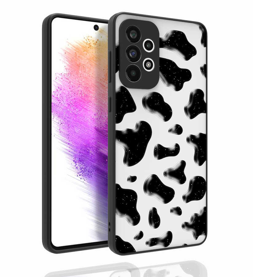 Galaxy Uyumlu A73 Kılıf Desenli Kamera Korumalı Parlak Zore Nora Kapak-No2