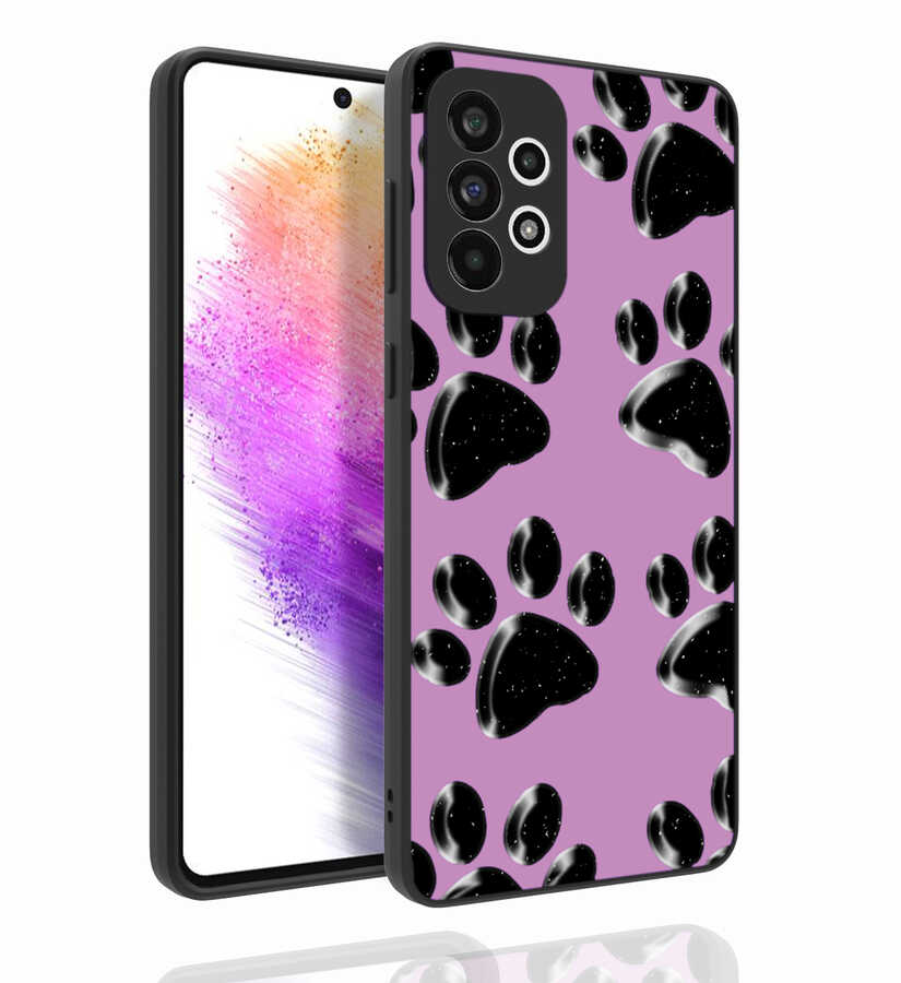 Galaxy Uyumlu A73 Kılıf Desenli Kamera Korumalı Parlak Zore Nora Kapak-No3