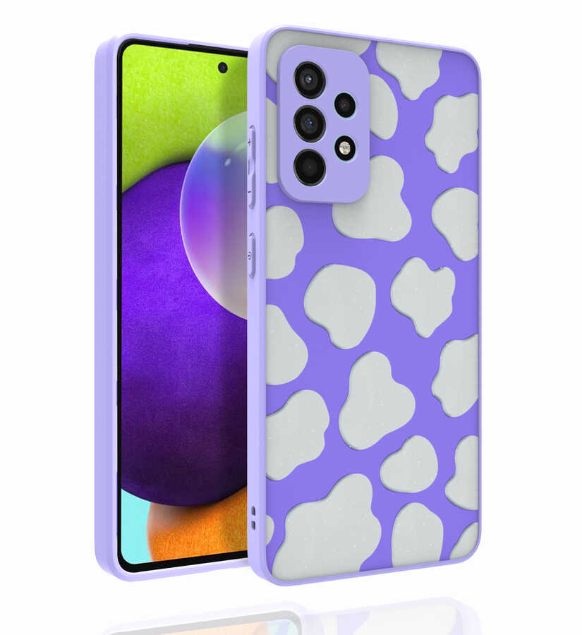 Galaxy Uyumlu A52 Kılıf Desenli Kamera Korumalı Parlak Zore Nora Kapak-No6