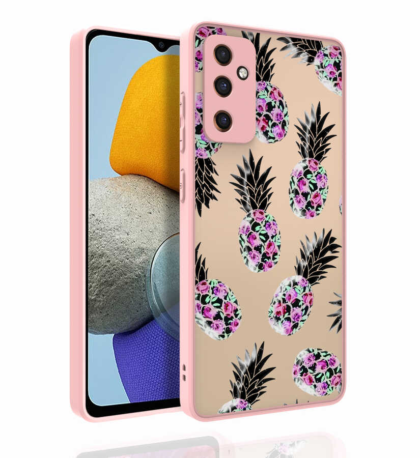 Galaxy Uyumlu M23 Kılıf Desenli Kamera Korumalı Parlak Zore Nora Kapak