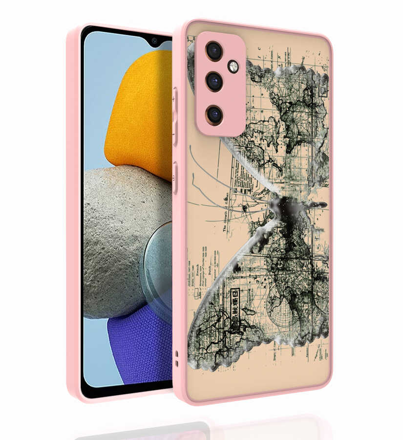 Galaxy Uyumlu M23 Kılıf Desenli Kamera Korumalı Parlak Zore Nora Kapak-No4