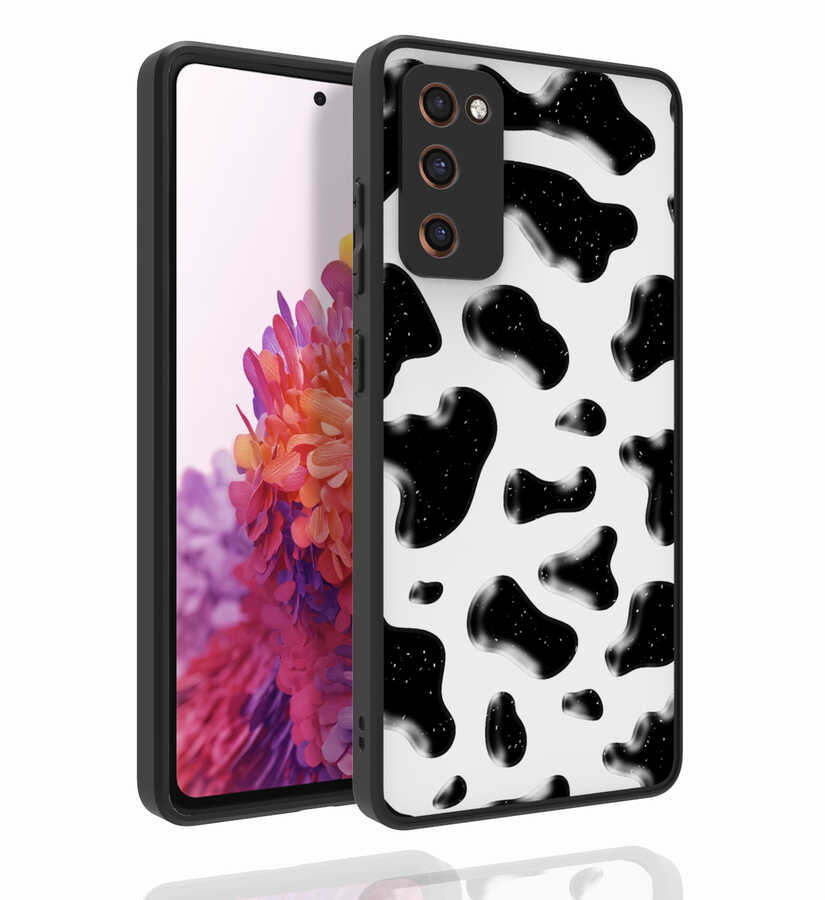 Galaxy Uyumlu S20 FE Kılıf Desenli Kamera Korumalı Parlak Zore Nora Kapak-No2