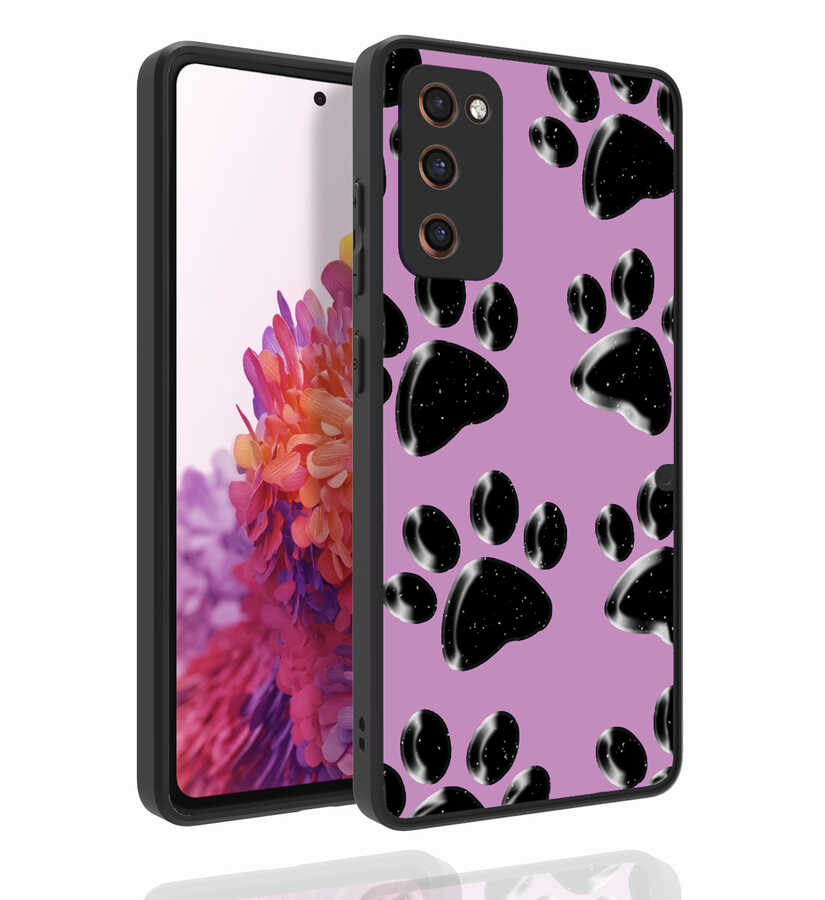 Galaxy Uyumlu S20 FE Kılıf Desenli Kamera Korumalı Parlak Zore Nora Kapak-No3