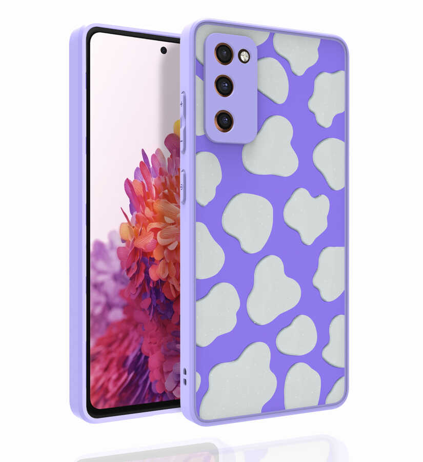 Galaxy Uyumlu S20 FE Kılıf Desenli Kamera Korumalı Parlak Zore Nora Kapak-No6