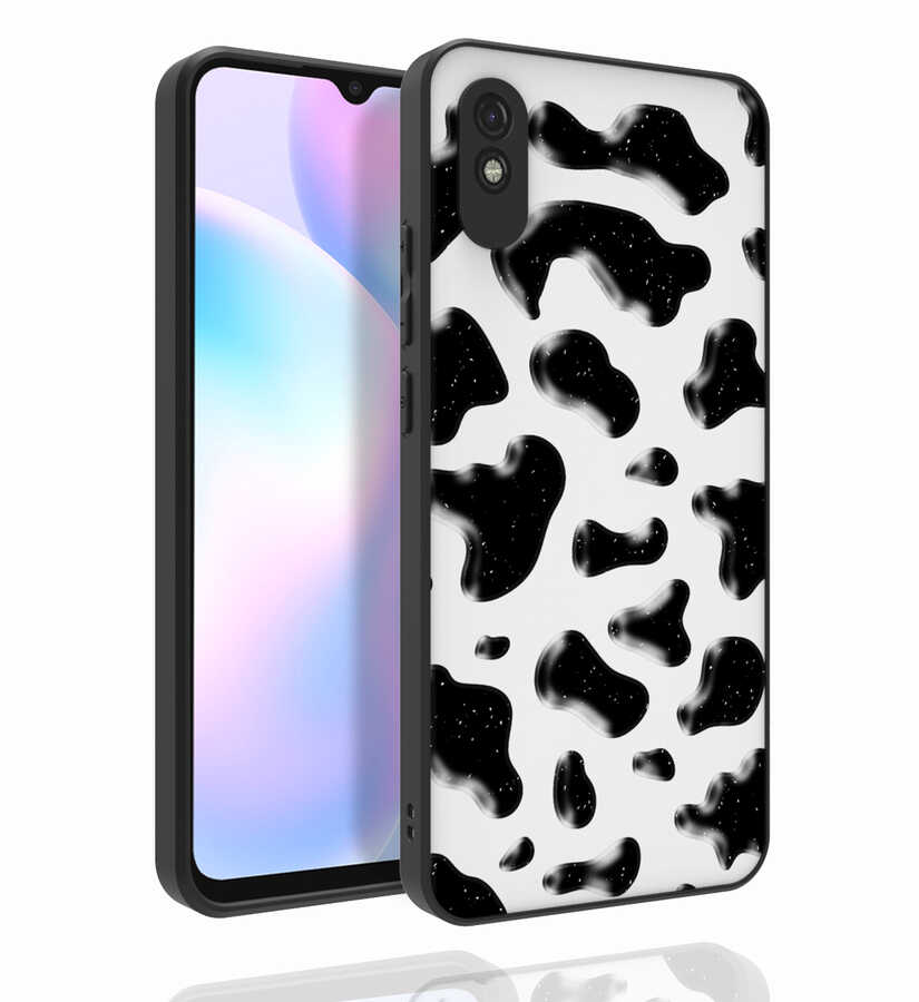 Xiaomi Uyumlu  Redmi 9A Kılıf Desenli Kamera Korumalı Parlak Zore Nora Kapak-No2