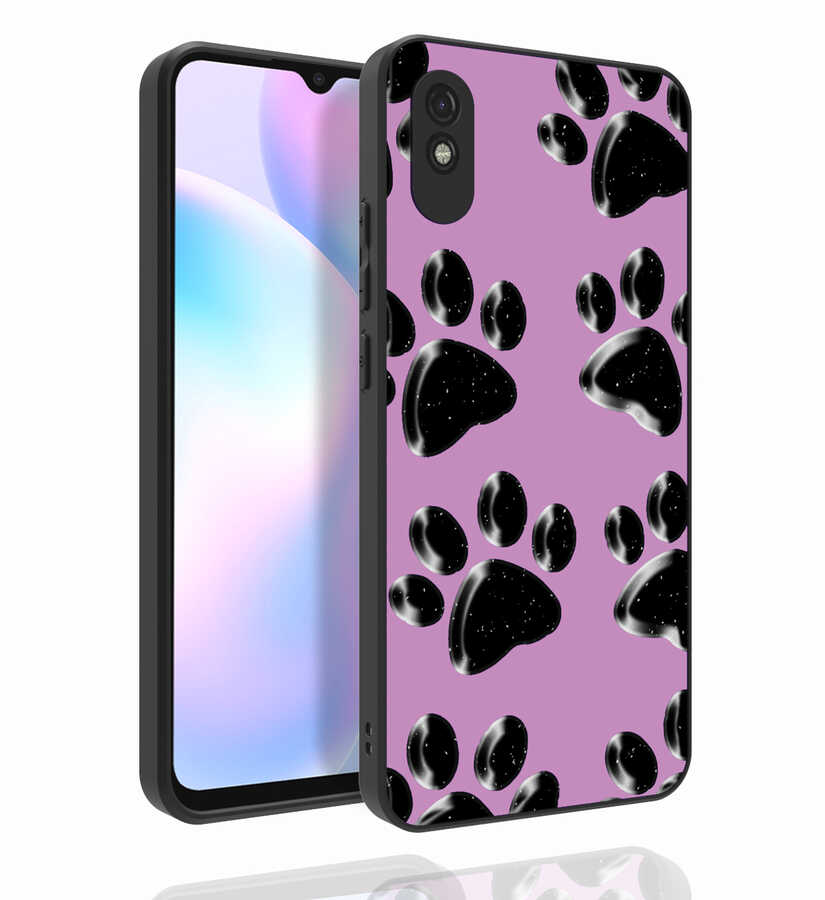 Xiaomi Uyumlu  Redmi 9A Kılıf Desenli Kamera Korumalı Parlak Zore Nora Kapak-No3