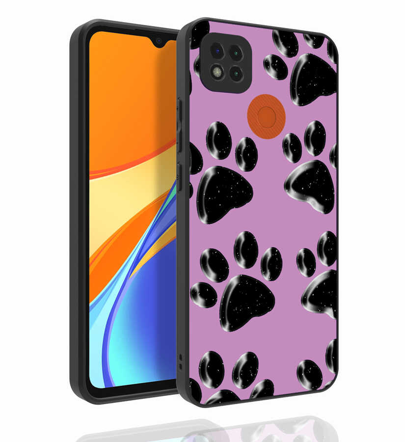 Xiaomi Uyumlu  Redmi 9C Kılıf Desenli Kamera Korumalı Parlak Zore Nora Kapak-No3