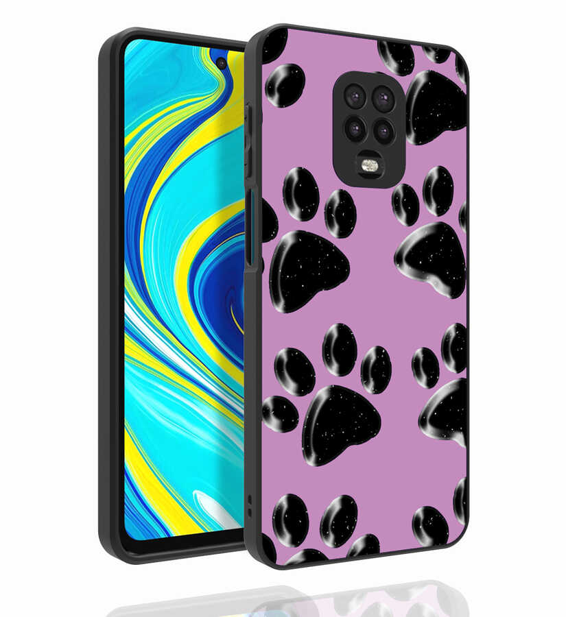 Xiaomi Uyumlu  Redmi Note 9 Pro Kılıf Desenli Kamera Korumalı Parlak Zore Nora Kapak-No3