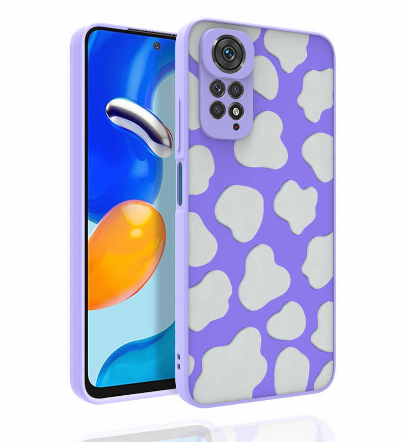 Xiaomi Uyumlu  Redmi Note 11 Global Kılıf Desenli Kamera Korumalı Parlak Zore Nora Kapak-No6