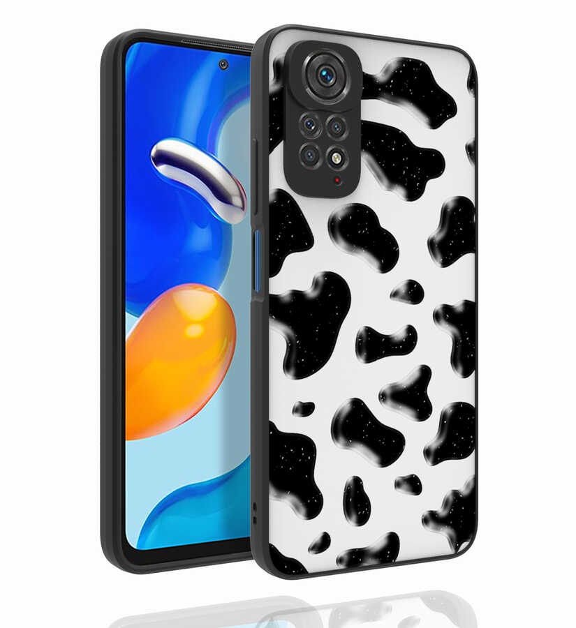 Xiaomi Uyumlu  Redmi Note 11S Global Kılıf Desenli Kamera Korumalı Parlak Zore Nora Kapak-No2