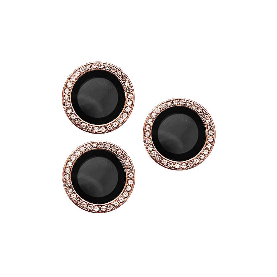 iPhone Uyumlu 14 Pro Max Zore CL-06 Kamera Lens Koruyucu-Rose gold