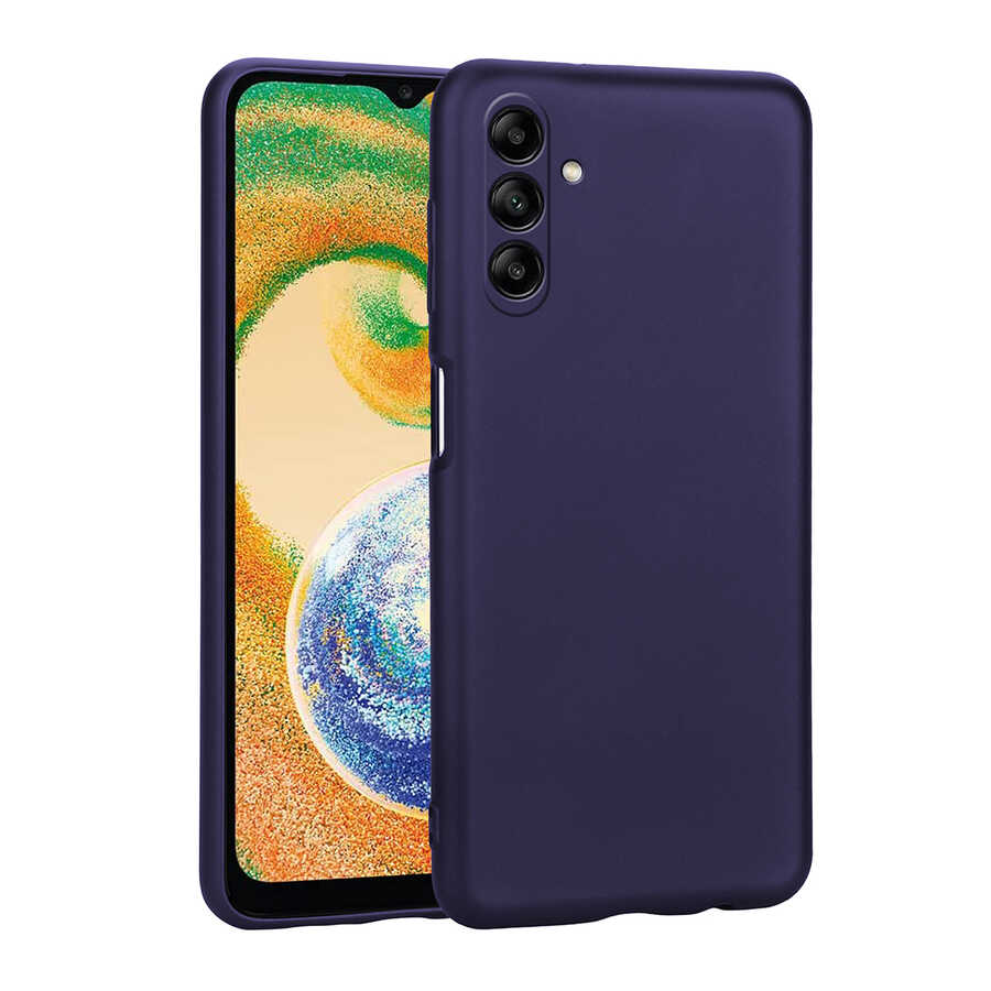 Galaxy Uyumlu A04S Kılıf Zore Premier Silikon Kapak-Lacivert