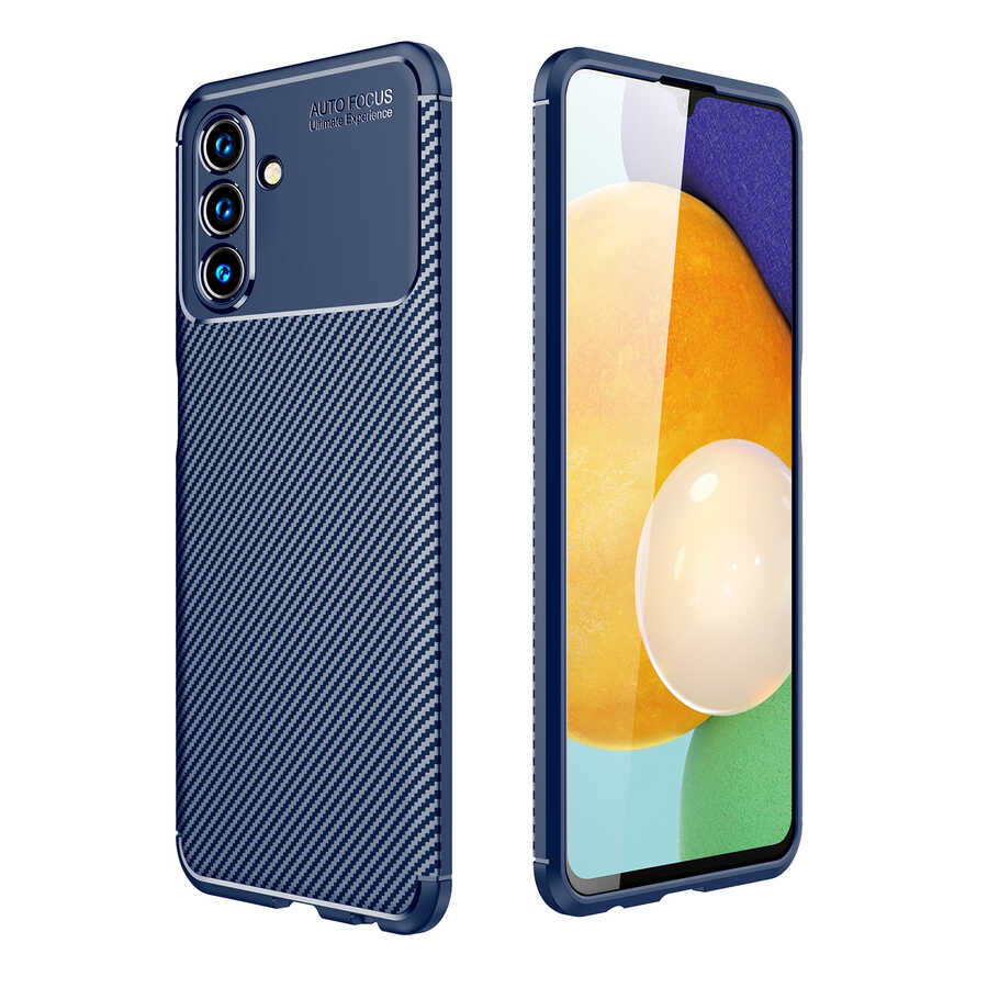 Galaxy Uyumlu A04S Kılıf Zore Negro Silikon Kapak-Lacivert