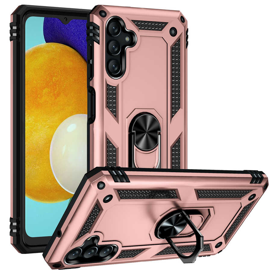 Galaxy Uyumlu A04S Kılıf Zore Vega Kapak-Rose gold