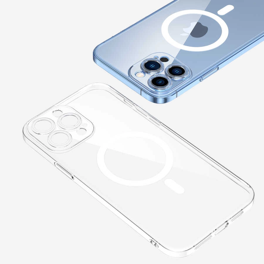 iPhone Uyumlu 14 Pro Kılıf Kamera Korumalı M-safe Sert PC Zore Porto Kapak