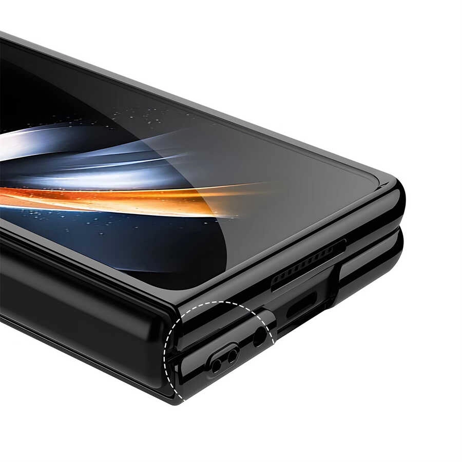Galaxy Uyumlu Z Fold 4 Kılıf Zore Full Camlı Kıpta Kapak