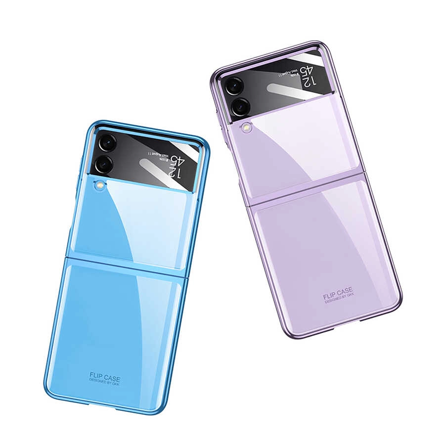 Galaxy Uyumlu Z Flip 4 Kılıf Zore Kıpta Lensli Kapak