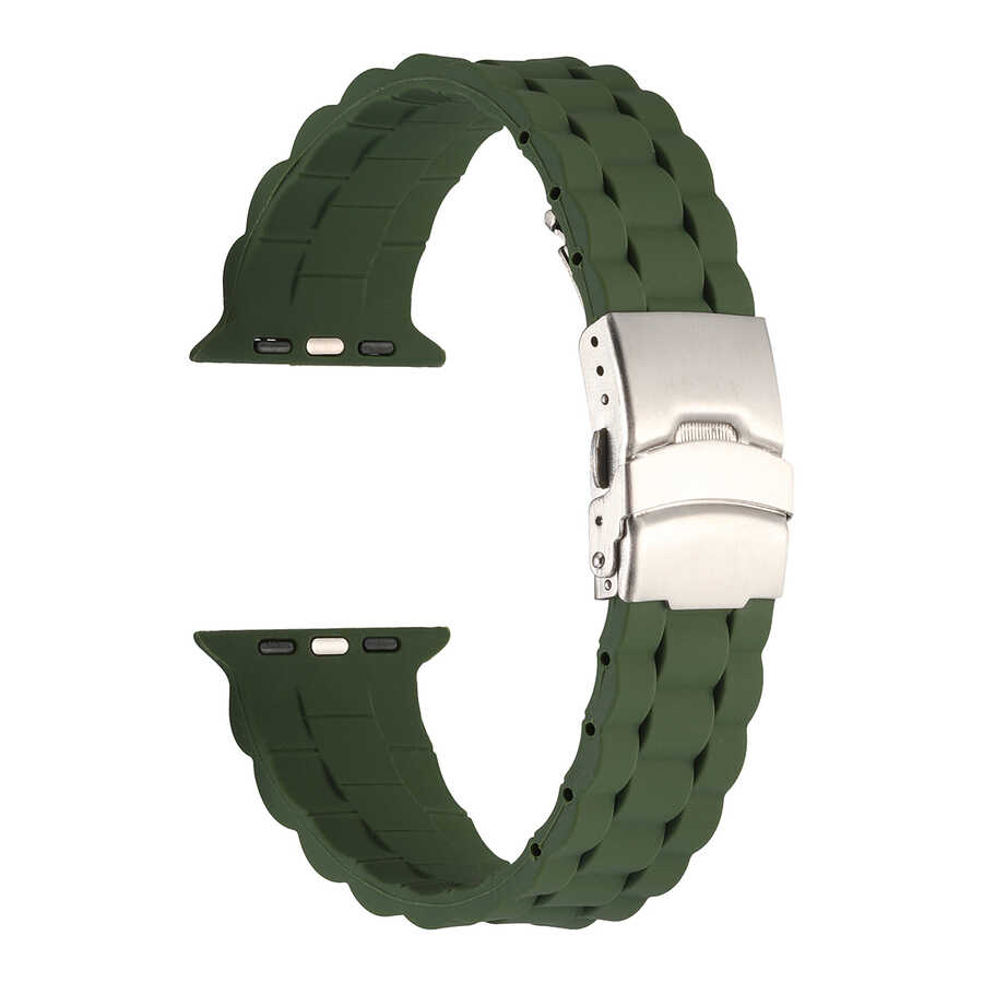 Watch 38mm KRD-72 Silikon Kordon-Koyu yeşil