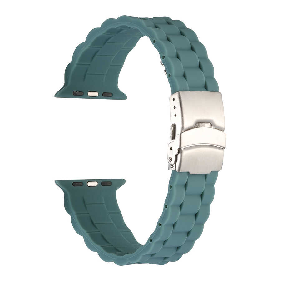 Watch 42mm KRD-72 Silikon Kordon-Açık yeşil
