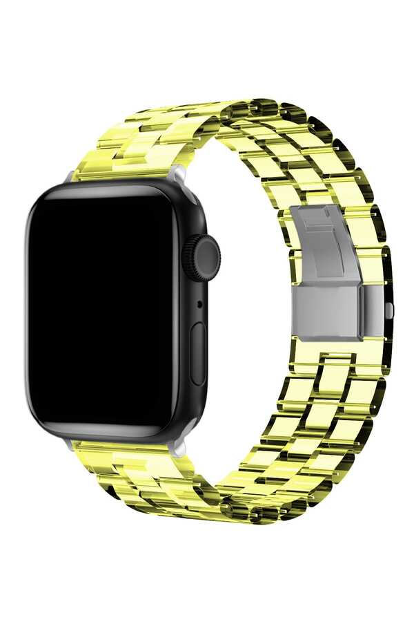Apple Watch Ultra 49mm Kordon KRD-33 Strap Kayış-Sarı