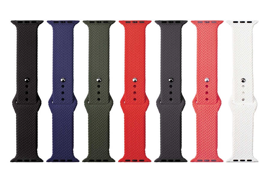 Apple Watch Ultra 49mm Kordon KRD-37 Silikon Strap Kayış-Gri