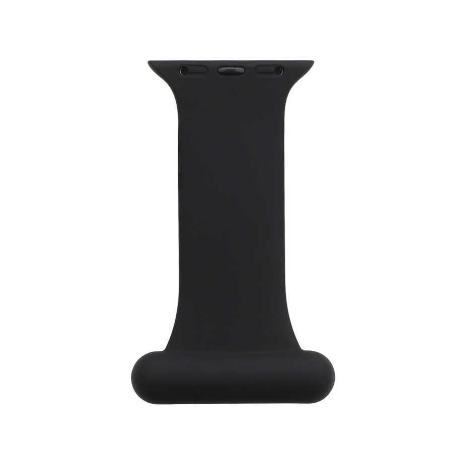 Apple Watch Ultra 49mm Kordon KRD-44 Silikon Strap Kayış-Siyah