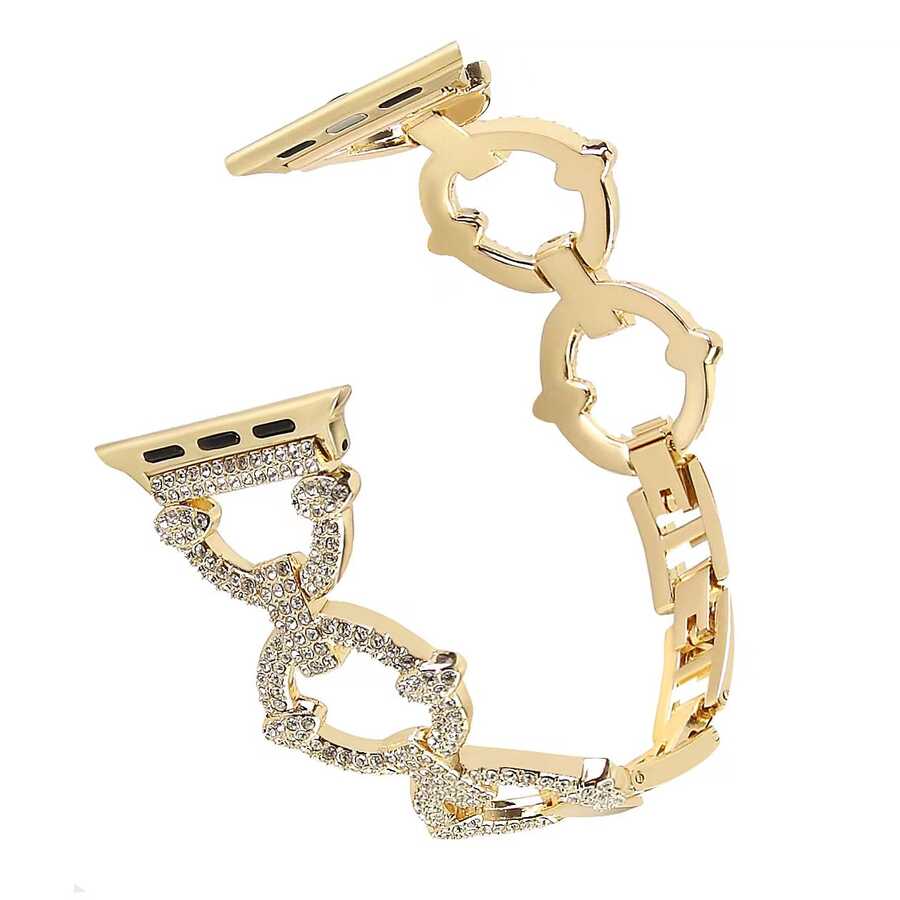 ​​​  Watch Ultra 49mm Kordon KRD-57 Metal Strap Kayış-Gold