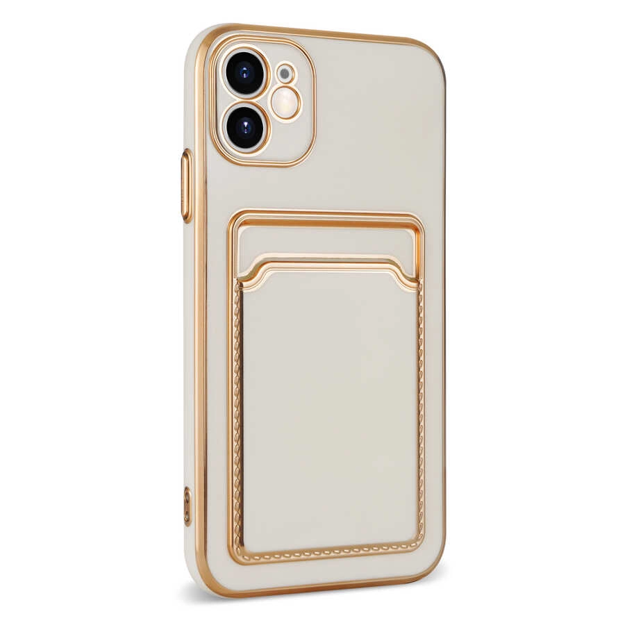 iPhone Uyumlu 12 Kılıf Zore Bark Kartlıklı Kapak